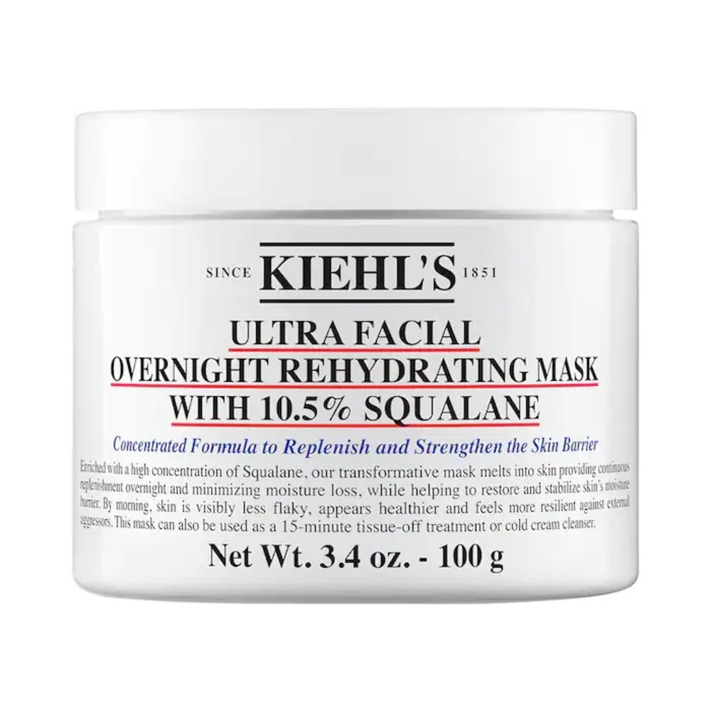 Kiehl's 
Ultra Facial Overnight Hydrating Face Mask with 10.5% Squalane